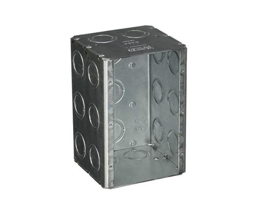  Flush traseras metálicas empotrables para montaje de cuadro  eléctrico Caja Doble 2 Gang 47 mm (Pack de 20) : Herramientas y Mejoras del  Hogar