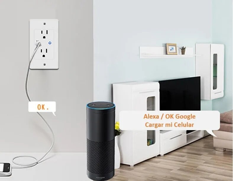 Enchufe / Tomacorriente De Pared Inteligente /smart Wifi Usb - Mi casa  inteligente