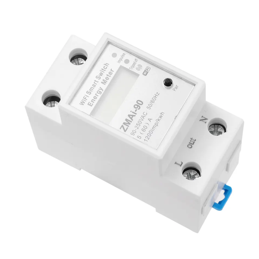 Interruptor Diferencial 63A monofásico WIFI Medidor de energía inteligente  KWH Monitoreo de la medición del interruptor del interruptor del