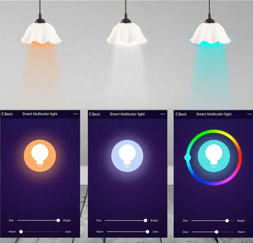 Lámpara Luz Inteligente Smart Multicolor Alexa Google Home Color