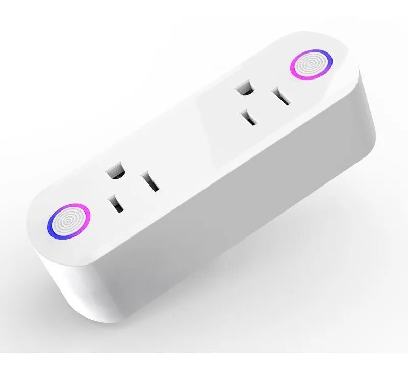 [Paquete de 2] Mini enchufe inteligente WiFi, control de energía  inteligente y monitoreo de energía, control por voz, no requiere  concentrador