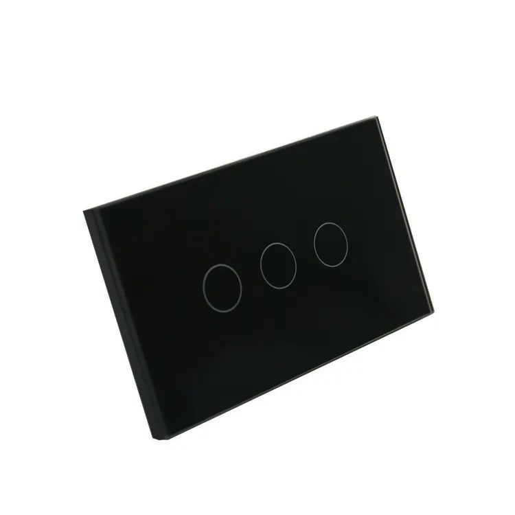 Apagador de pared inteligente Zigbee Touch Negro 3 Botones Neutro. - Mi  casa inteligente
